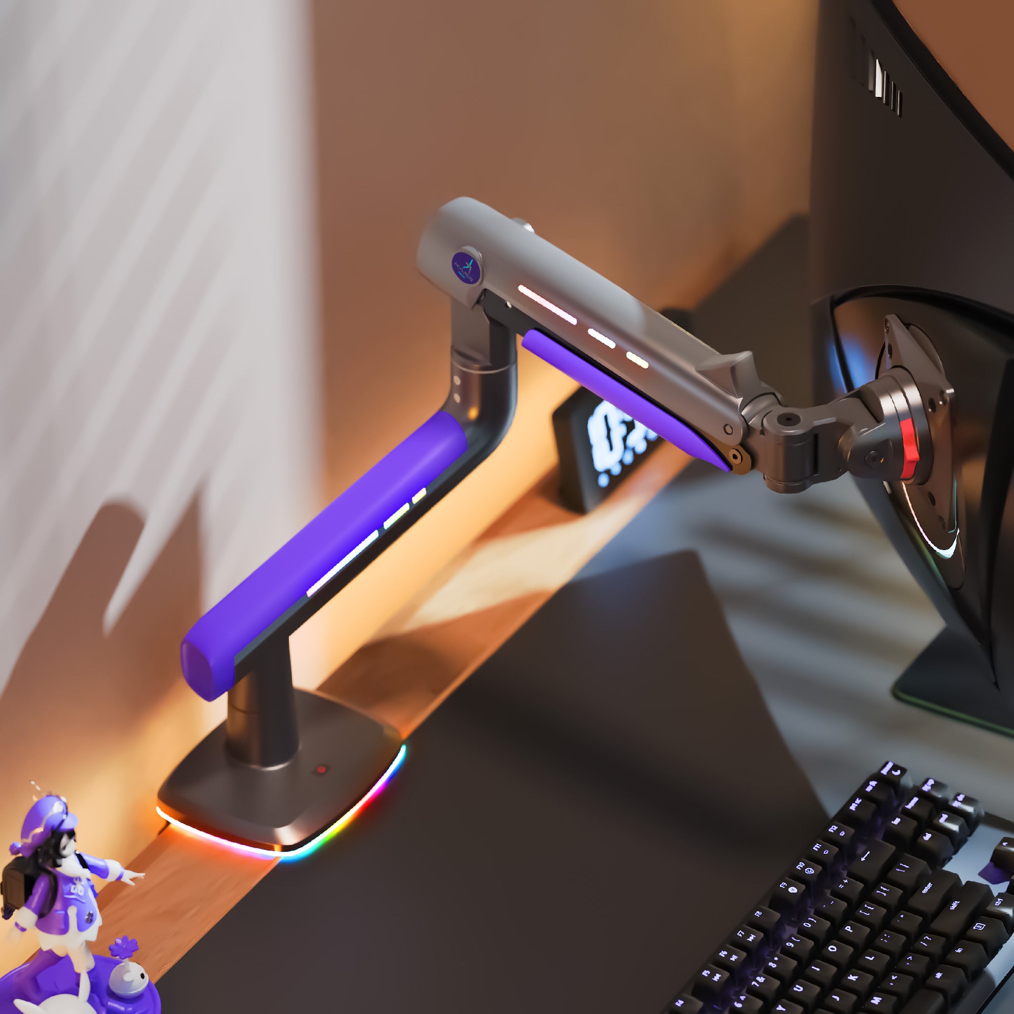 Deskmate X07 RGB Tekli Monitör Kolu