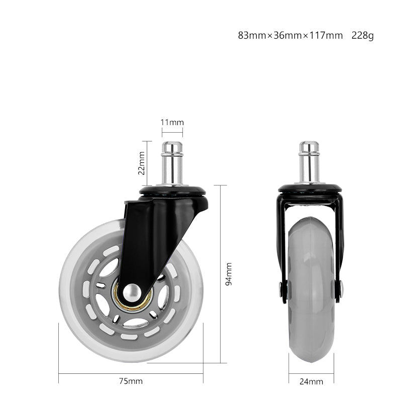 S-Wheels Motion Silikon Teker 75mm