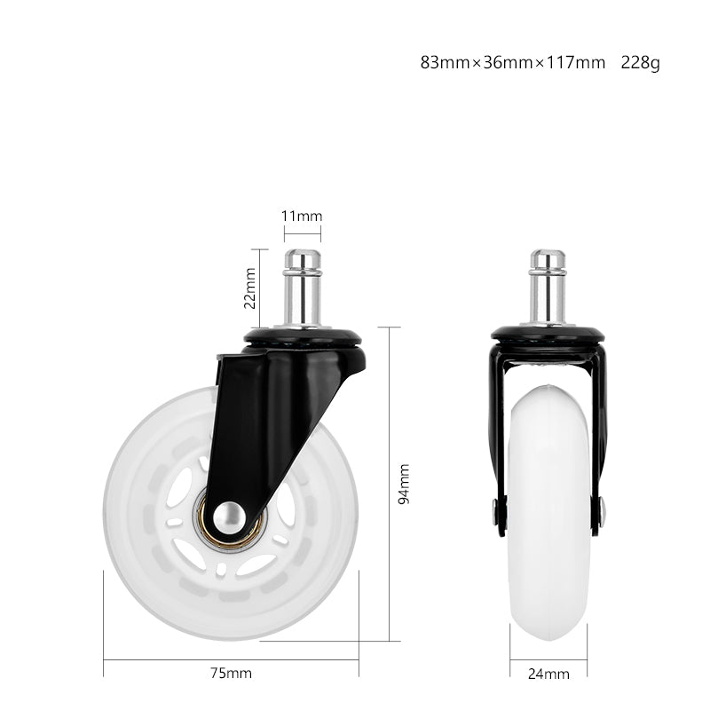 S-Wheels Motion Silikon Teker 75mm