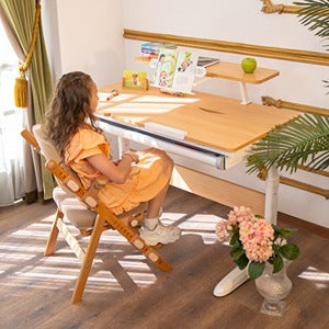 Akasya Yükseklik Ayarlı Çocuk Çalışma Masası