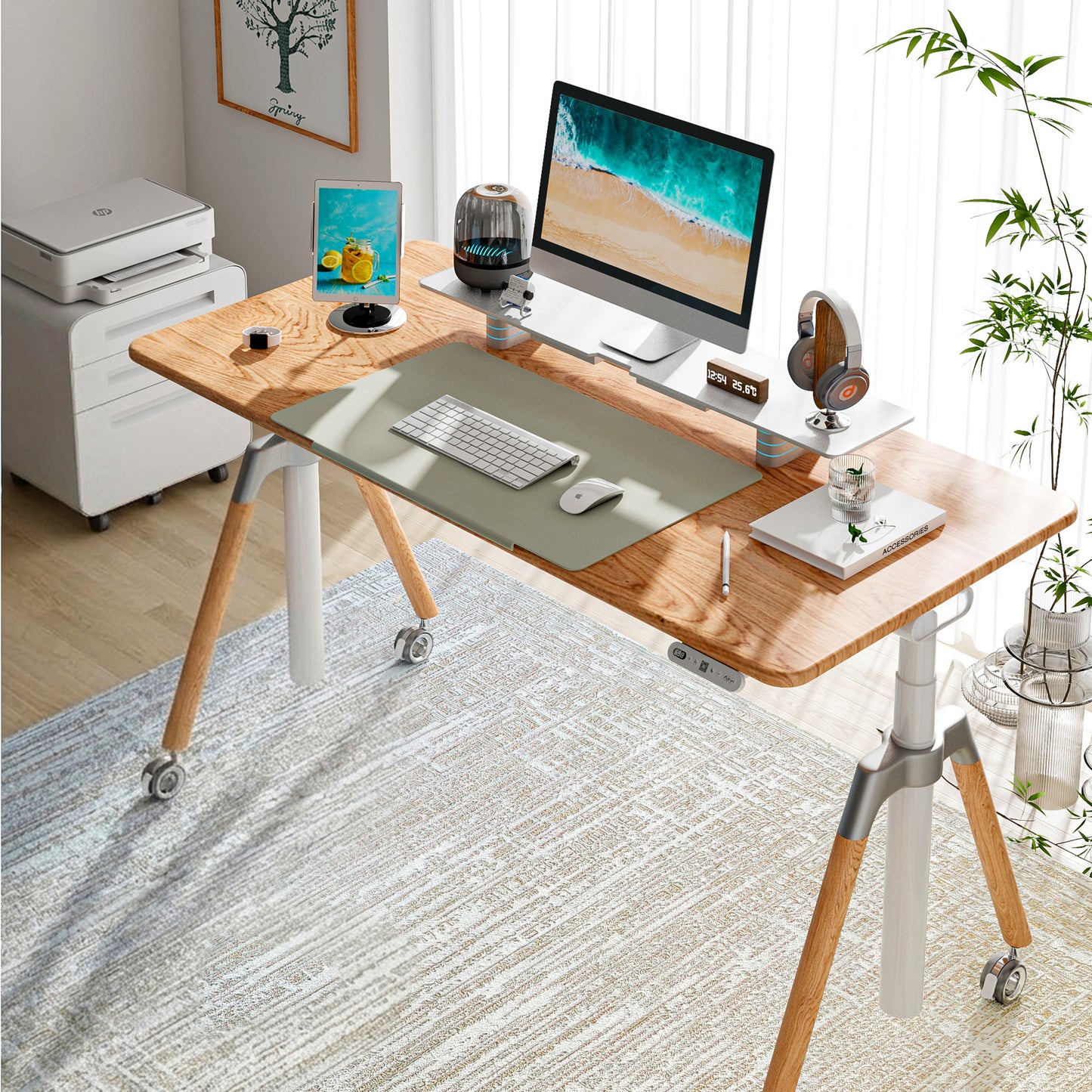 O-Flex Oak Yükseklik Ayarlı Çalışma Masası
