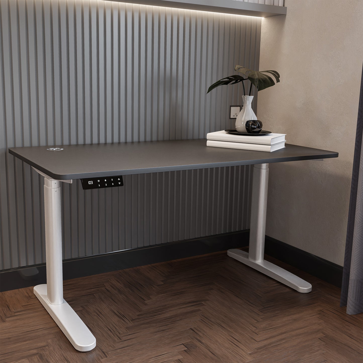 O-Flex Duo Oval Ayak Çift Motorlu Elektrikli Yükseklik Ayarlı Masa