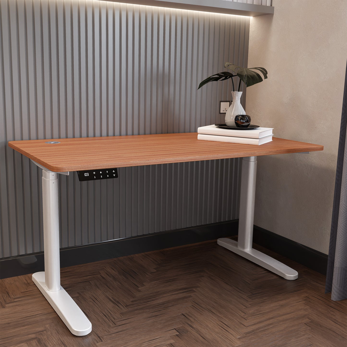 O-Flex Duo Oval Ayak Çift Motorlu Elektrikli Yükseklik Ayarlı Masa