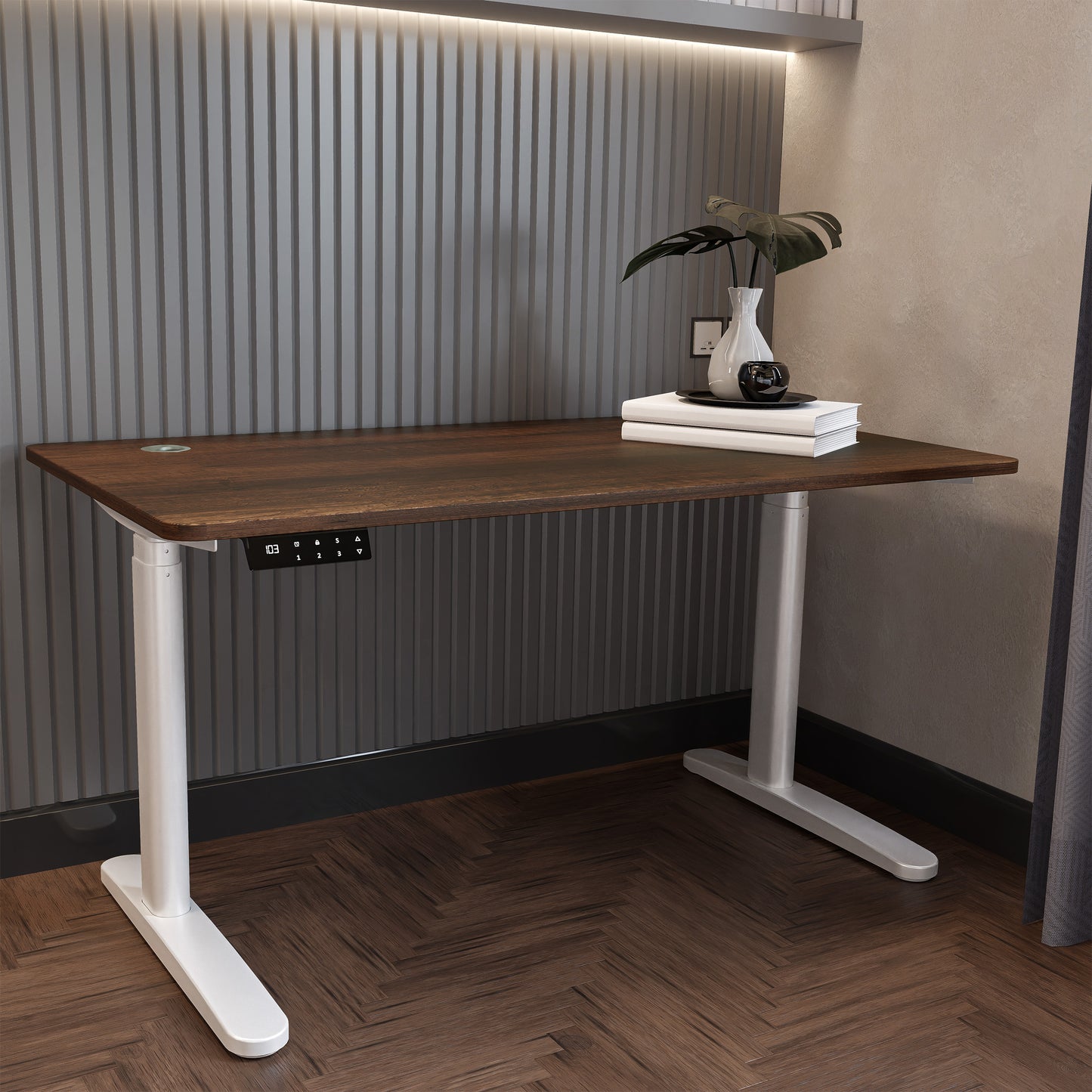 O-Flex Duo Oval Ayak Çift Motorlu Elektrikli Yükseklik Ayarlı Masa