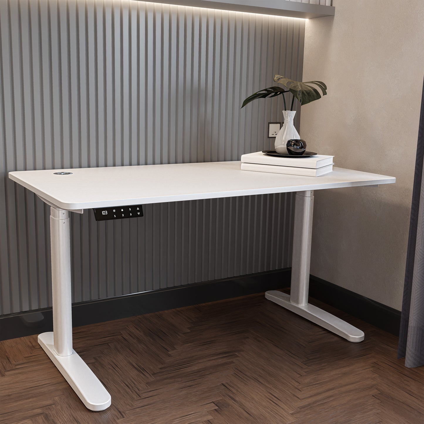 O-Flex Duo Oval Ayak Çift Motorlu Elektrikli Yükseklik Ayarlı Masa