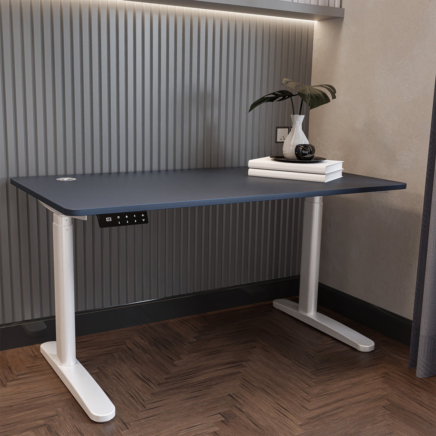 O-Flex Duo Oval Ayak Çift Motorlu Elektrikli Yükseklik Ayarlı Masa