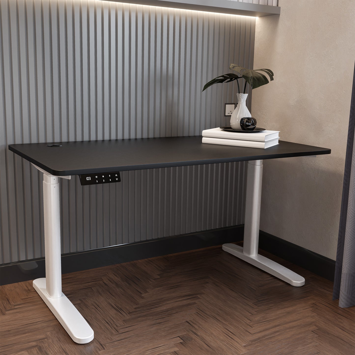 O-Flex Duo Oval Ayak Çift Motorlu Elektrikli Yükseklik Ayarlı Masa