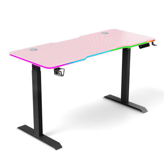 G-Flex RGB Aydınlatmalı Elektrikli Yükseklik Ayarlı Oyuncu Masası