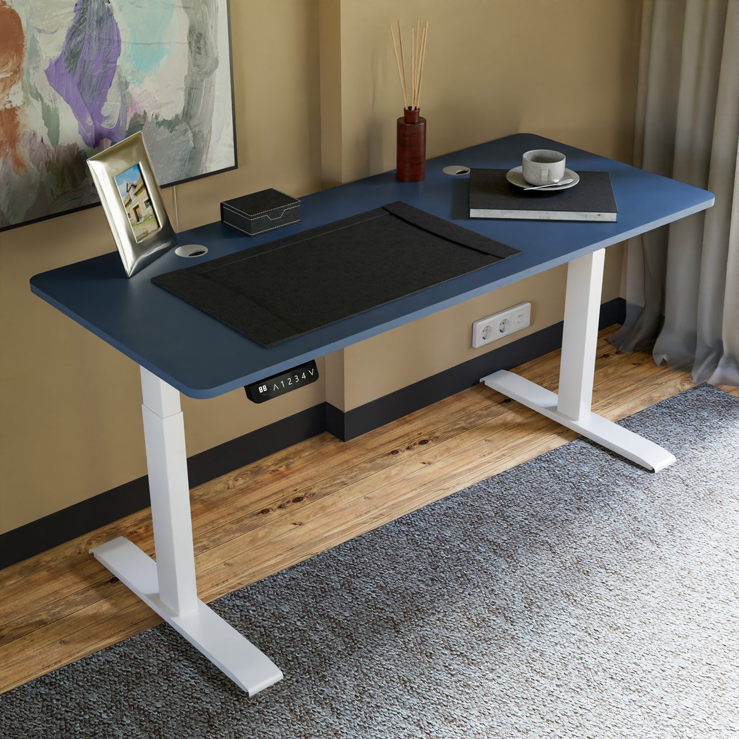 O-Flex Tek Motorlu Elektrikli Yükseklik Ayarlı Masa